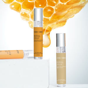 Baume à lèvres hydratant et nourrissant au gelée royale OEM pour Noël, végétalien, biologique, marque privée, brillant à lèvres transparent rose - Product Image 1