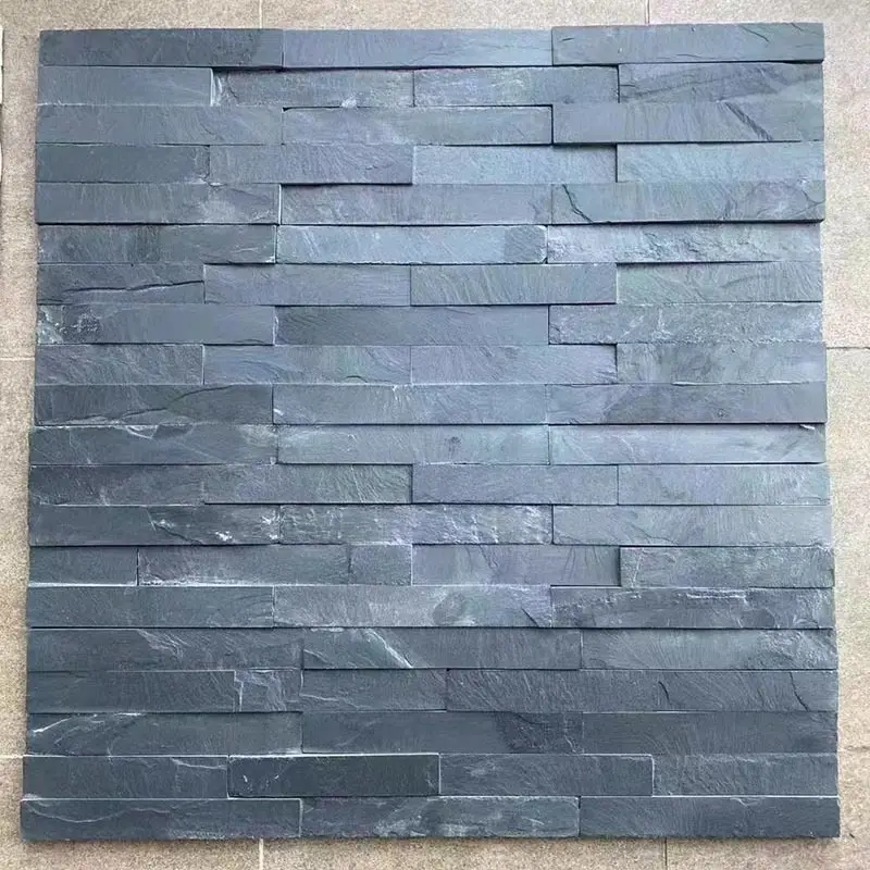 外壁素朴/ベージュ/ブラック/ピンク/混合色珪岩スレート文化石壁クラッディングタイル石ベニヤパネル
