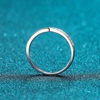 Bague minimaliste sexy en forme de X en moissanite et argent sterling 925, bijoux tendance 2023