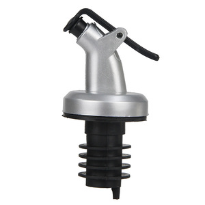 Tapón de silicona antiderrame para botellas de aceite, vino y otras bebidas, con tapa de plástico y sello de goma suave. - Product Image 5