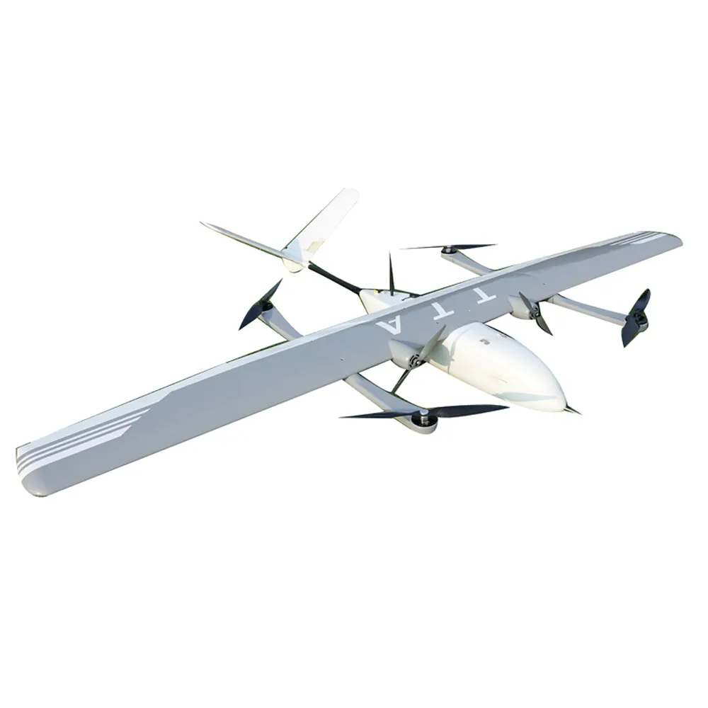 Drone SP9-VTOL Sayap Tetap, Helikopter Pengintai GPS VTOL UAV Pemetaan Drone Militer dengan Kamera Hd