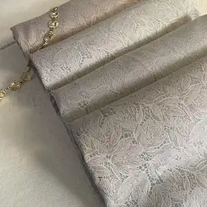 2022 Source Factory Simple and Thick Lace Jacquard Cotton and Linen Blackout Home Deco Fabric For Clothing and Curtains