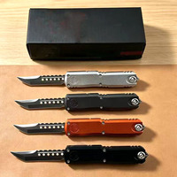 Couteau de poche EDC en acier 440C avec mini manche en aluminium, idéal pour le camping et l'extérieur, vente en gros usine