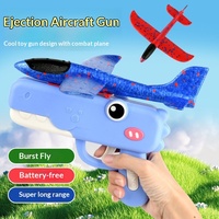 Avión de Espuma de Gran Tamaño, Lanzador Manual, Modelo para Lanzar, Juguete Unisex para Exteriores