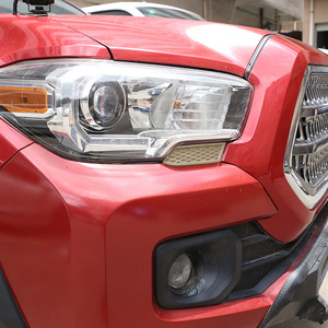 LUMA 2PCS Multi Color ABS Headlight Lower <b>Mesh</b> <b>Grille</b> Cover Trim <b>for</b> 2016-2023 Pickup Truck Front Exterior - Product Image 4