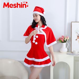 Nouvelle Robe de Noël Fantaisie en Polyester pour Femme Adulte, Modèle Princesse Père Noël, avec Personnage TV Imprimé pour la Réveillon de Noël - Product Image 1