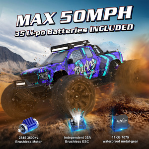 JIUSI PT14R 1/14 Brushless RC Monster Truck 80km/h High Speed 4WD Off-Road Vehicle Electric Hobby Grade Model RTR - Product Image 1