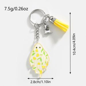 Porte-clés fantôme effrayant pour Halloween - Porte-clés rigolo en acrylique, cadeau d'horreur amusant pour les fêtes de bonbons ou de farces, accessoires pour fêtes - Product Image 6