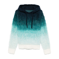 LEDUO Fabricant de vêtements en tricot sur mesure, sweat à capuche en tricot à cordon de serrage de luxe, mélange de laine mohair, sweat à capuche pour homme