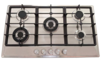Usine OEM/ODM Cuisinière à gaz encastrée à 5 brûleurs/cuisinière à gaz en acier inoxydable 90CM Table de cuisson à gaz Ustensiles de cuisine de haute qualité