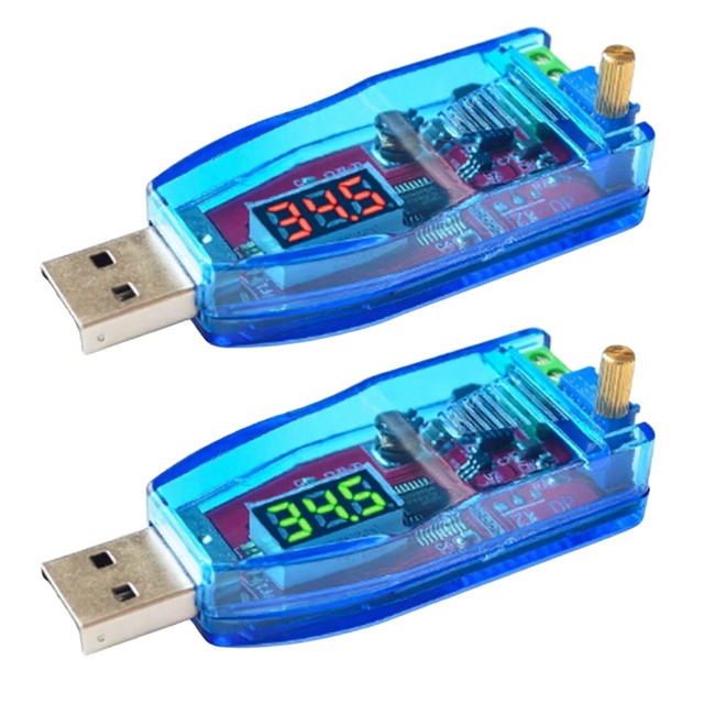 DC-DC USB Adjustable Buck-Boost Power Supply Voltage Regulator Module 5V to 3.3V 9V 12V 24V DP Red