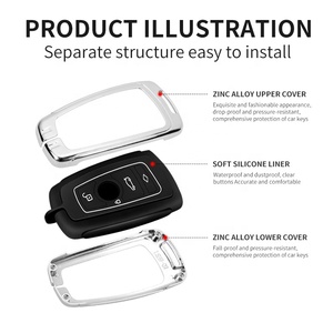 Giá Rẻ Giá <span class=keywords><strong>3</strong></span> nút lật chìa khóa xe trường hợp Keyless Fob từ xa chìa khóa xe bìa cho BMW X5 X6 E46 E60 E63 E65 X6 e83 e85 E90 E92 - Product Image 5