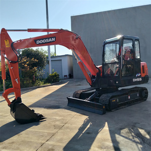 Hot sale 5ton Doosan DH55 Mini Used Excavator Construction DH55-7 DX55-9C EPA CE Small <b>Second</b> <b>Hand</b> Digger - Product Image 3