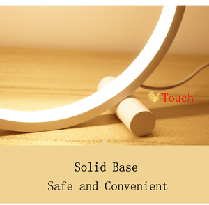 Lampe de table de bureau LED créative pour chambre à coucher moderne forme ronde lampe de table ronde moderne - Product Image 5