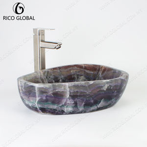 Lavabo de lavabo redondo contemporáneo con diseño aerodinámico para baño moderno - Product Image 1