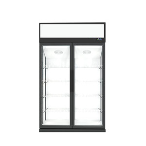 Réfrigérateur congélateur <span class=keywords><strong>professionnel</strong></span> à froid ventilé, à température unique, avec double porte en verre trempé pour la maison - Product Image 6