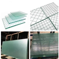 Kunden spezifisches 6mm 8mm Sicherheitsmetallgitter-Draht glas für Dach oberlichter und Balkon fenster