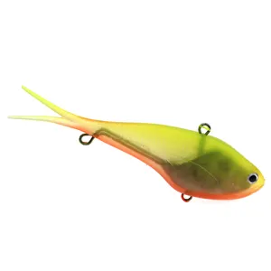 130mm/63g TPR VIBE BKK ganchos agua salada Barramundi vibración cebo suave Vibra OEM personalizado rápido hundimiento señuelo Vib suave Vibe señuelo