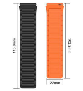 Jettda-Banda magnética de silicona de liberación rápida, resistente al agua, 22mm, para <span class=keywords><strong>Huawei</strong></span> <span class=keywords><strong>Watch</strong></span> <span class=keywords><strong>GT</strong></span> <span class=keywords><strong>2E</strong></span> <span class=keywords><strong>46mm</strong></span>/<span class=keywords><strong>Watch</strong></span> <span class=keywords><strong>GT</strong></span> 3 42mm - Product Image 3
