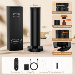 Moderno diffusore di olio essenziale senz'acqua con 4000mAh batteria telecomando e luce ambientale <span class=keywords><strong>per</strong></span> uso domestico e aziendale - Product Image 2