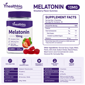 Gummies de mélatonine en gros avec L-théanine et vitamine B6 pour un sommeil profond et une relaxation optimale – Formule personnalisée disponible - Product Image 2