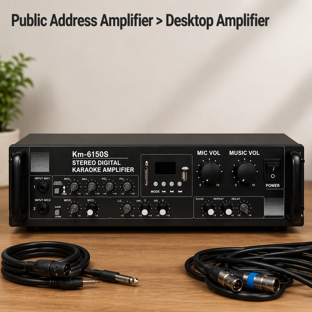 Professional Power Amplifier Small Amplifier 40W MP-5050L High Efficiency Compact Audio Amp for DJ Party Church School