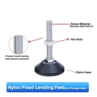 Pieds réglables pour appareil Vis de montage de mise à niveau en acier inoxydable 304 Pieds de mise à niveau réglables M6 M8 M12 M14 M16 M20 M24 M30