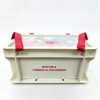 Boîte de rangement avec logo personnalisé, en plastique blanc, empilable, avec couvercle en acrylique personnalisé, boîte de rangement pour le camping, boîte cadeau pour l'emballage de cadeaux