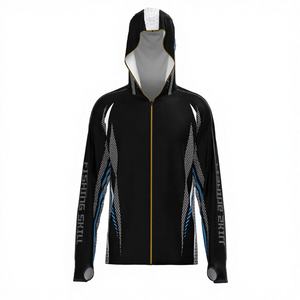 Sweat à capuche de pêche unisexe à fermeture éclair intégrale, populaire, UPF 50, imperméable, 100% polyester, séchage rapide, protection solaire - Product Image 4