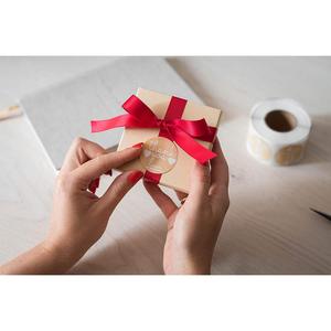 Étiquettes autocollantes rondes en papier kraft personnalisées 1,5 pouce Merci de votre soutien à ma petite entreprise Cadeau artisanal Écologique - Product Image 4