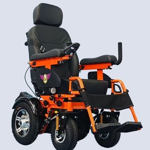 CE Certified Aluminum Alloy Electric Wheelchair Disabled Elderly Portable Folding Motorized Brushless Intelligent Mobility Titan