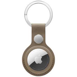 Llavero Redondo de Tela Fina para AirTag de Apple, Color Taupe (940910789324) - Product Image 1