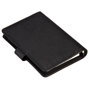 Deli Leather Notebook 7 Inch Loose Leaf Business Office Portable Notebook Black Cover 48KPU - Product Image 2