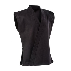 Costumes de karaté pour hommes faits sur commande nouveau style d'uniforme de karaté sans manches tissu en coton original logo personnalisé entraînement sportif - Product Image 4