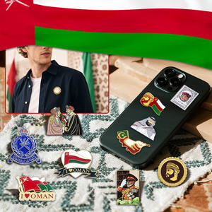 Autocollants de téléphone en métal émaillé modernes et élégants, alliant culture régionale, éléments cartographiques et nationaux, adaptés aux coques de téléphone - Product Image 4