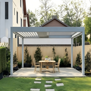 Pérgola Moderna Independiente de Aluminio, Bioclimática, con Techo de Láminas Ajustables, Ecológica, Resistente, para Terraza o Patio Trasero, Protección Solar - Product Image 3