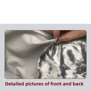 100 Polyester glace velours trame tricoté tissu rouleaux écrasé velours tissu <span class=keywords><strong>pour</strong></span> mariage rideaux robe canapé rideau - Product Image 6