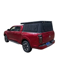 Caja de Carga Trasera Enrollable de Aluminio Estilo Táctico con Cierre Manual Impermeable para Toyota Revo Rocco 4WD Edición Negra