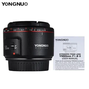 YONGNUO बड़े एपर्चर ऑटो फोकस YN50mm F1.8 द्वितीय लेंस कैमरा लेंस के लिए मानक प्रधानमंत्री लेंस कैनन EOS 70D 5D2 5D3 600D DSLR कैमरा