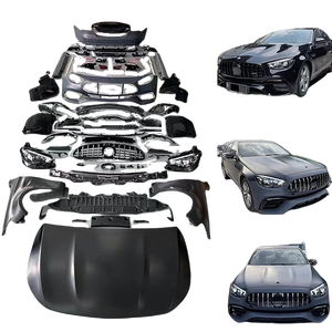 Pour <span class=keywords><strong>Mercedes</strong></span> Benz <span class=keywords><strong>AMG</strong></span> Classe E W213 Mise à Niveau E63 Kit de Carrosserie en Fibre de Carbone Sèche Capot Matériau PP Kit Large 1:1 Année 2021 - Product Image 1