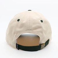 Gorras de béisbol personalizadas bordadas planas de sarga de algodón lavado vintage, ropa de calle de 6 paneles, sombreros de papá de dos tonos