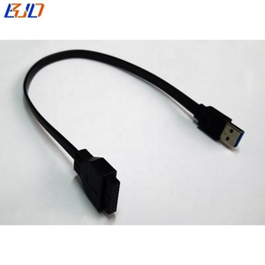 2 port USB 3.0 19PIN soket ke Motherboard 19PIN adaptor Header kartu Riser dengan SATA 15Pin kabel daya tersedia - Product Image 3