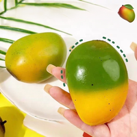 Jouet Squishy Mangue Changeant de Couleur, Fait Main, Effet Croustillant, Balle Anti-Stress ASMR, Jouet Sensoriel pour Soulager le Stress