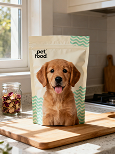 Schnelle Lieferung Lebensmittelechte Standbeutel Geruchsdichte Zip-Lock-Beutel Versiegelbare Katzen- und Hundefutterbeutel Wiederverschließbare Tierfutter-Verpackungsbeutel - Product Image 2