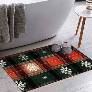 Tapis de toilette antidérapant de luxe <span class=keywords><strong>à</strong></span> motif géométrique, <span class=keywords><strong>super</strong></span> absorbant, en boue de diatomée, tapis de salle de bain en polyester, tapis de porte fabriqué <span class=keywords><strong>à</strong></span> la <span class=keywords><strong>machine</strong></span> - Product Image 5