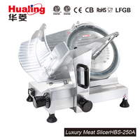 Hualing -220A Trancheuse à viande automatique argentée 30PCS/MIN, très demandée pour restaurants, état neuf