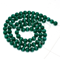 Perles en vrac naturelles vert foncé, 6/8/10mm, pierres œil de chat, sécurité pour le commerce de gros, promotion