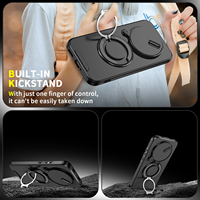 Étui pour Redmi Note 15 Pro Plus avec cache-caméra coulissant, coque de téléphone antichoc pour Xiaomi Redmi Note 15 Pro 4G Note 14 5G 13 Pro