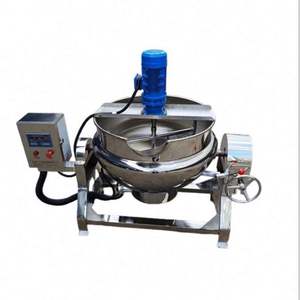 Marmite de cuisson professionnelle à agitation et chauffage électrique, type chaudière à double enveloppe, pour confiture de fruits, tomates, snacks aux cacahuètes et préparations sucrées - Product Image 5