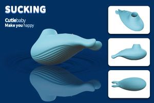 เครื่องนวดเจ็ดระดับความถี่ บลูชาร์ค เครื่องสั่นดูดกระตุ้นหน้าอกและคลิตอริส ของเล่นทางเพศสำหรับผู้หญิง - Product Image 2